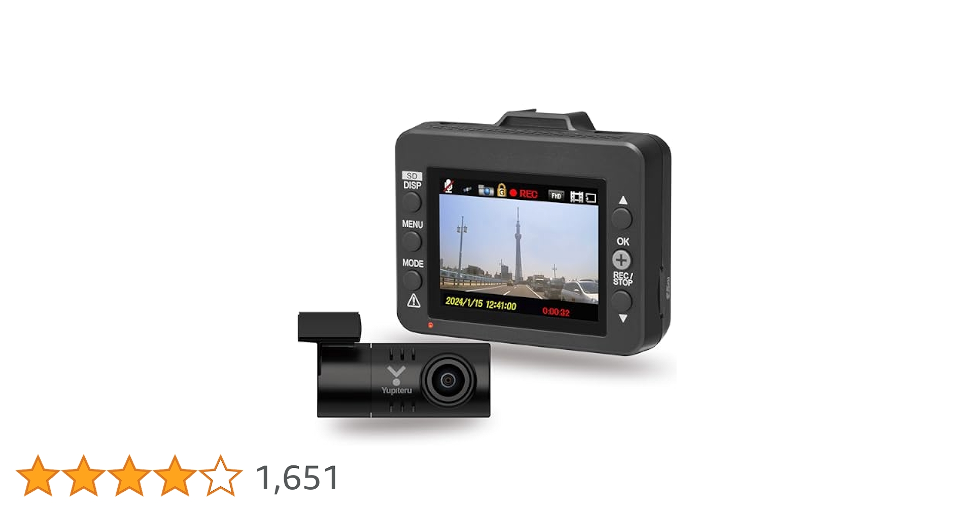 ユピテル(Yupiteru) ドライブレコーダー 前後2カメラ WDT700c WDT700c｜ドライブレコーダー｜Yupiteru(ユピテル)