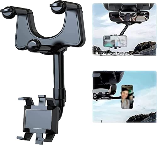 Image of Octopus Rearview Mirror Phone Holder for Car Rotatable and Retractable Multifunctional 360, Pro Clip Car Mirror Mount Bracket