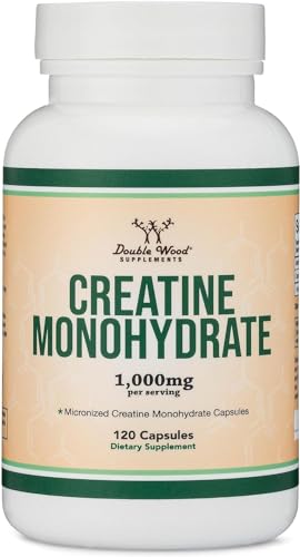 Creatine Pills 1,000mg Per Serving (120 Creatine Capsules) Micronized Creatine ...