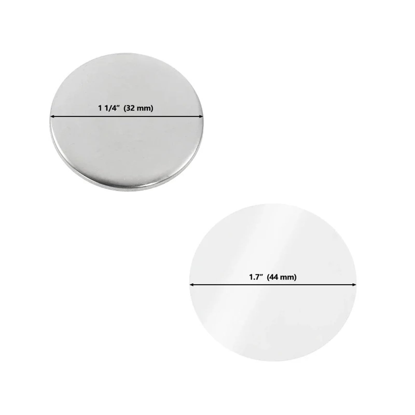 100sets DIY Blank Pin Button Badge Material Kühlschrank Magnete Herstellung Teile Punch Presse Maschine Liefert Mehrzweck