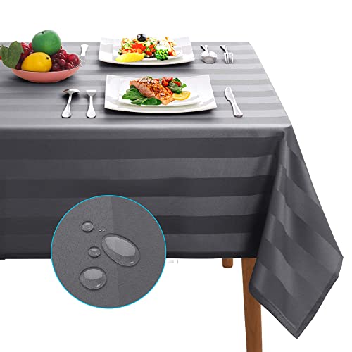 Nappe en tissu imperméable et lavable grand format pour table rectangulaire - 2