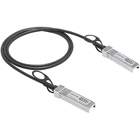 QSFPTEK 10G SFP+ DAC Cable, 0.5m (2ft) Passive Direct Attach Copper Twinax Cable for Cisco SFP-H10GB-CU50CM, Ubiquiti, D-Link, Netgear, Mikrotik, Open Switch Devices Cover