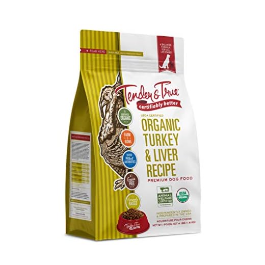 Tender & True Organic Turkey & Liver Recipe Dog Food, 4 lb