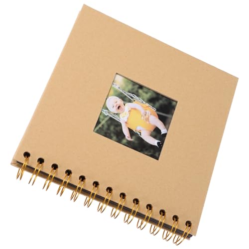 Angoily Álbum de Fotos DIY Infantiles Álbum Decorativo de Fotos con Inserciones Transparentes Graduaciones y Ocasiones Especiales