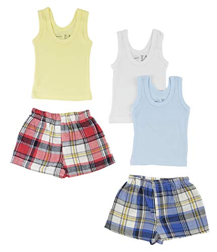 bambini Boys Tank Tops and Boxer Shorts - Medium