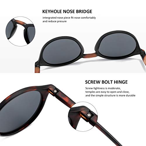 Zenottic Polarized Sunglasses For Women Men: Retro Shades Round | Square Frame Uv Protection 2 Pack #TOP4