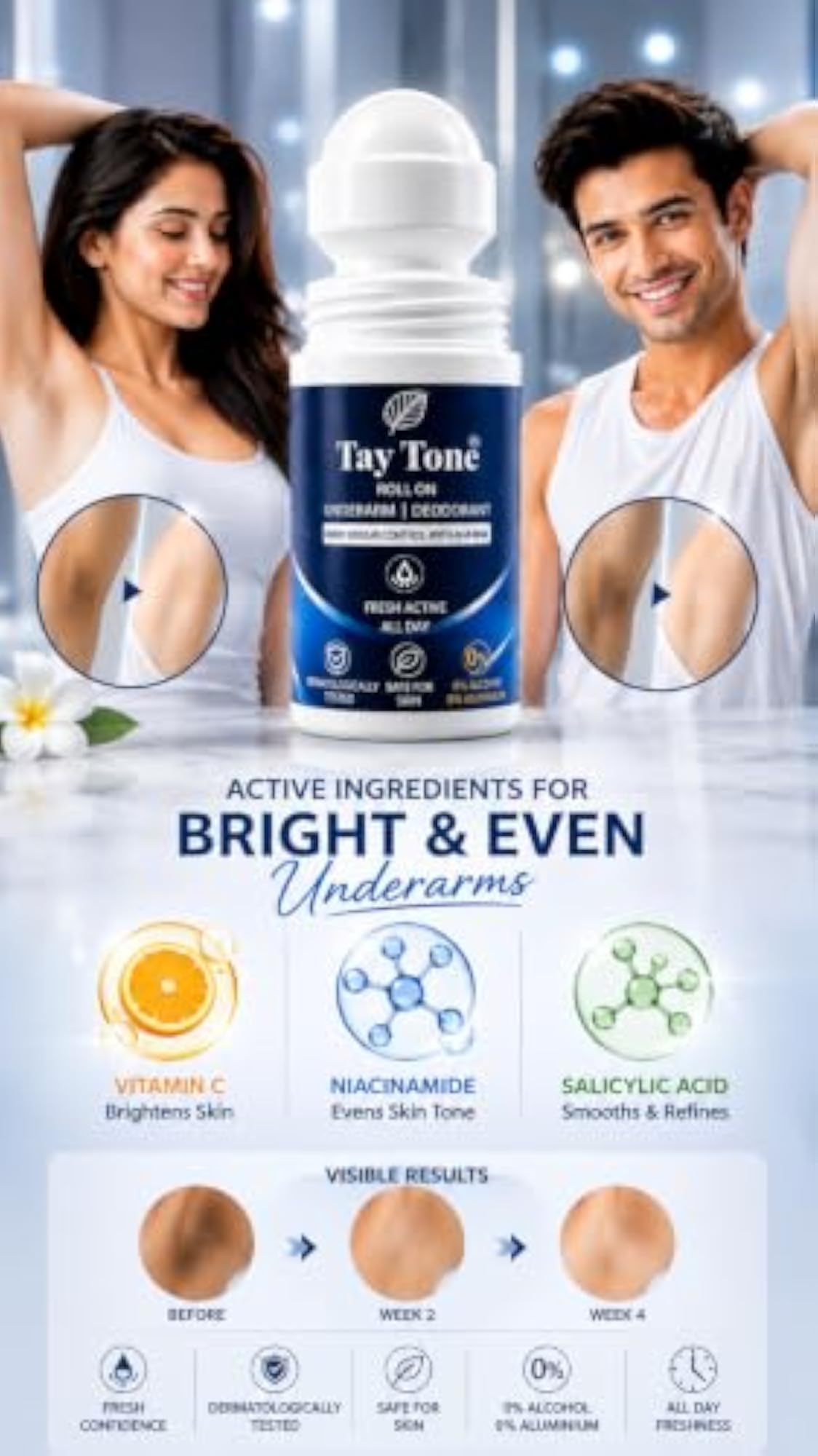 Men's Fresh Active Deep Impact Antiperspirant Roll-On Deodorant