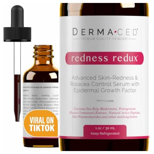 Dermaced Redness Redux Advanced Rosacea & Skin Redness Serum, 1 oz.