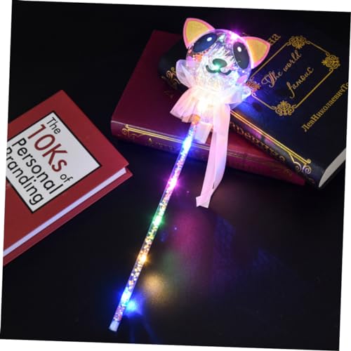 KICHOUSE 2 Pçs Brinquedo Crianças Vara Varinha Brilhante Vara Crianças Fada Conjunto LED Criança