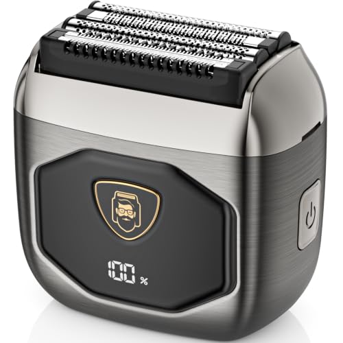Image of Electric Foil Shaver for Men: Full-Metal Body & 4 Floating Blades