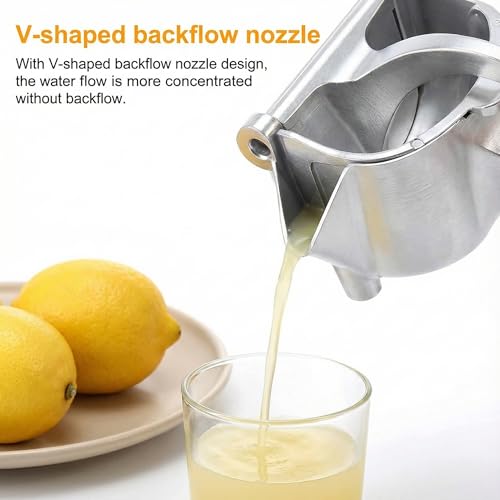 Image of Fresh Fruit Juice Extractor, 2026 Upgrade Aluminum Hand Juicer Squeezer Lemon Juicer Manual Hand Press with Ergonomic Grip, Easy to Clean for Orange Citrus Pomegranate Lime Grape fruit Kitchen Tools.