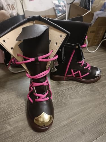 Anime Cosplay Shoes for Arcane Jinx Short Boots Woman Halloween Shoes4