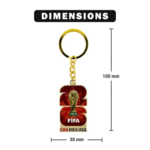 Image of 2026 FIFA World Cup Keychain - Officially Licensed, Collectible Gift for Fans, Durable Metal Ring for Keys, Backpacks
