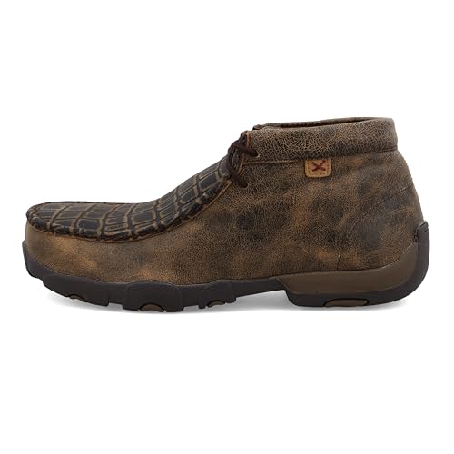 Image of Twisted X Mens Caimin Print Driving Moc With Alloy Toe