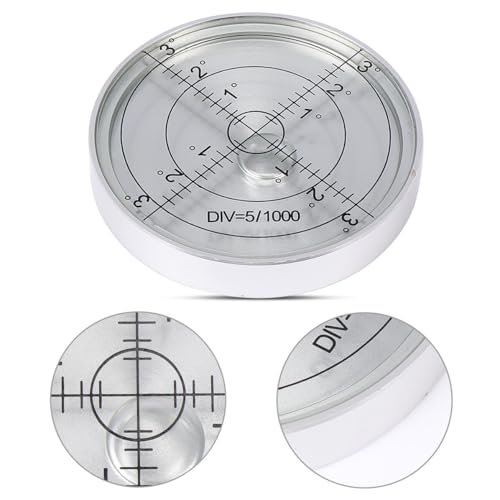 Nivel de burbuja circular pequeño KOMBIUDA horizontal de acero inoxidable 5