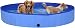 Piscina plegable para perros, interior y exterior, antideslizante, centro de agua, refrigeración, azul paraíso, 80 x 20 cm, PVC