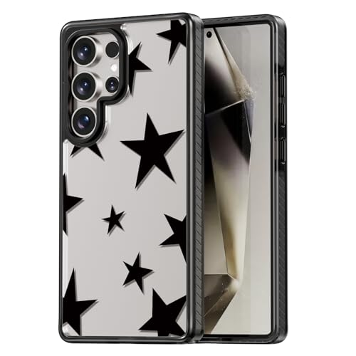 Coque Samsung Galaxy Ultra tendance étoile Rosarnnah noire pour le quotidien