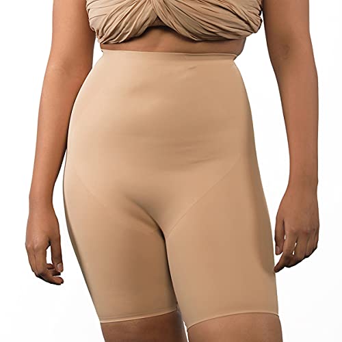 Image of BUTTCHIQUE Shorty Core Tightening & Thigh Sculpting (Beige Colour) Shapewear for Natural Contour, Compression, Butt-Lift & Back Support