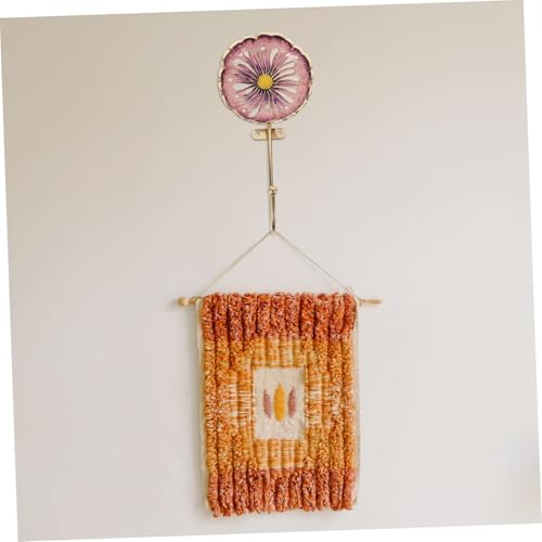 Patère murale en forme de fleur vintage pour entrée et bureau
