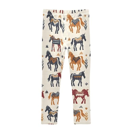 Bolaz Toddler Girls Leggings Printed Yoga Pants Leggings Horse and Grass for Kids2