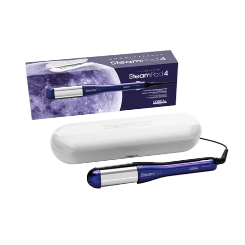 L'Oréal Professionnel SteamPod 4 Moon Capsule, Plancha de Pelo Profesional con Tecnología a Vapor, para cualquier look de liso a rizado, para Todo Tipo de Cabello, Moon Capsule Limited Edition