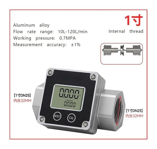 Débitmètre électronique numérique 1" compteur de transfert de carburant et eau - 3