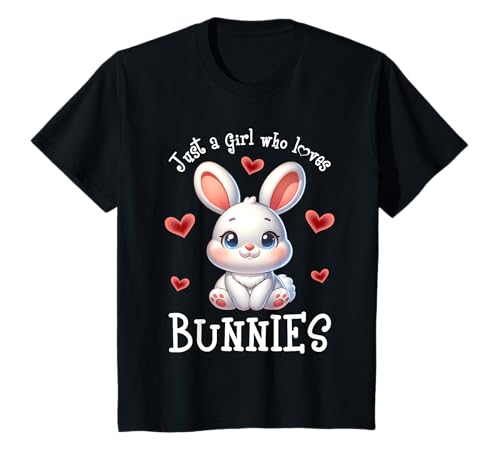Niños Bonito gráfico de conejito de Just a Girl Who Loves Bunnies Camiseta