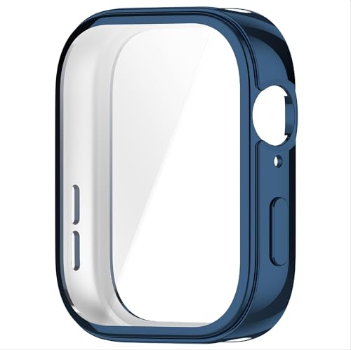GIOPUEY [2 PACK Case Compatible with Huawei Watch Fit 3, Soft TPU, Shock Resistant, Huawei Watch Fit 3 Cover - Blue+Blue - Image 4