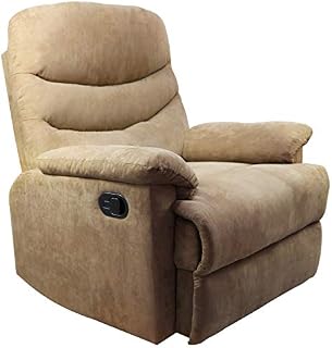 Windaze Recliner Chair, Massage Lounge Manual Sofa Chair Microfiber Ergonomic for Living Room