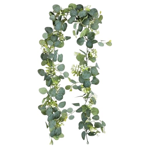 1.8m Ivy Garland，Eucalyptus Garland, Artificial Greenery Foliage for Wedding Decor, Home and Party Decoration