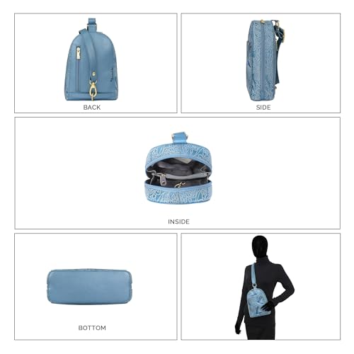 Anuschka Women’s Original Hand-Painted Genuine Leather Sling Bag, Made in India4