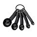 KitchenAid KE057OHOBA Classic Measuring Spoons, Set of 5, Black/Black