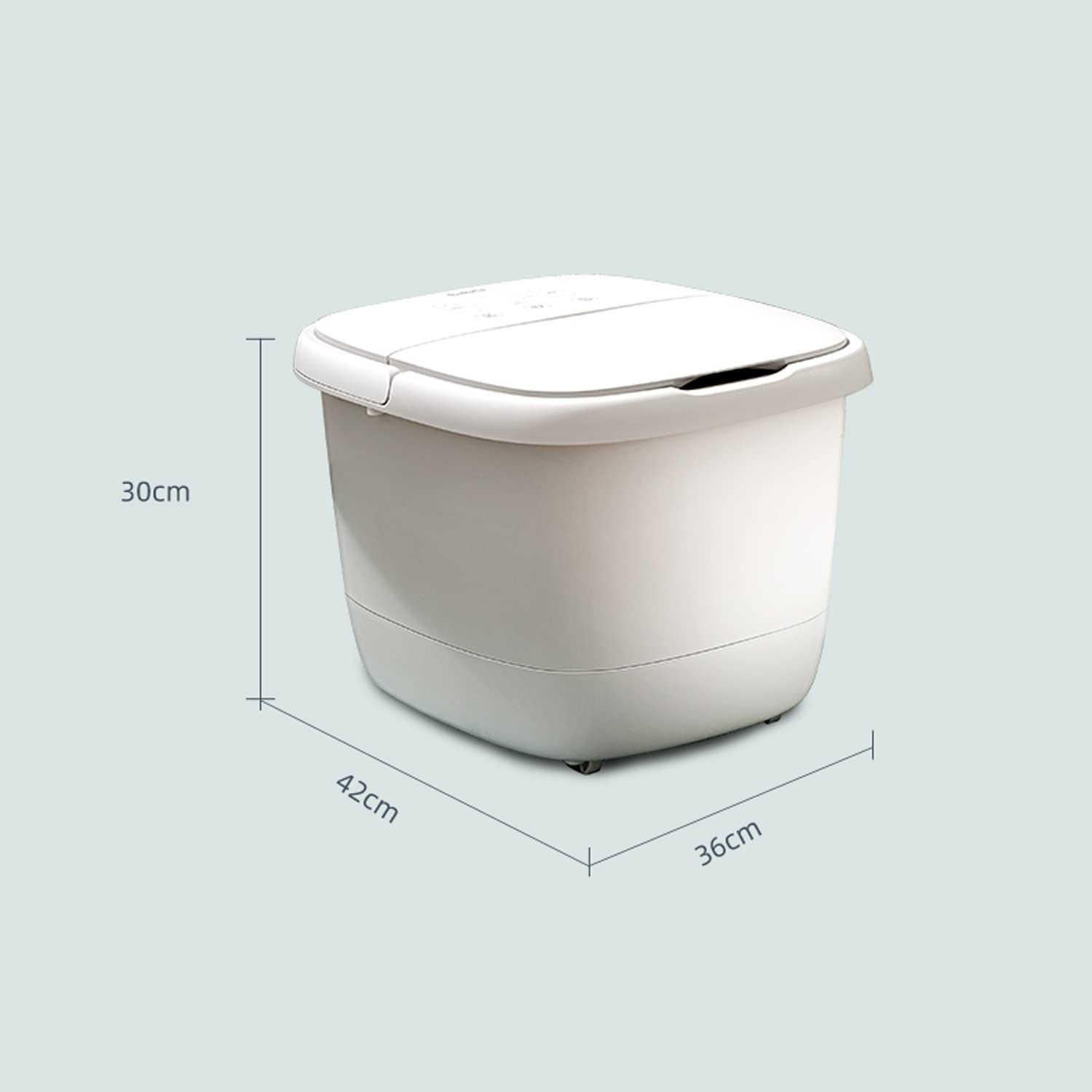 Masajeador de Baño de Spa para Pies con Calentamiento Rápido, 8 Rodillos de Masaje Motorizados para Baño de Pies con Calor, Control de Temperatura Digital Ajustable en el Tiempo, Remojo de Pies, Alivi