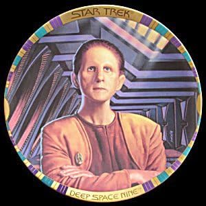 Star Trek Limited Edition Ceramic Plate : DEEP SPACE NINE CONSTABLE ODO (no box or sold loose)