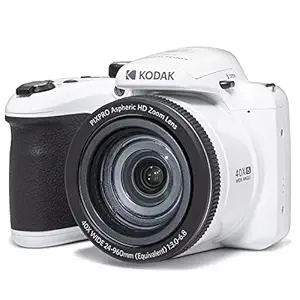 KODAK PIXPRO AZ405-WH 20MP Digital Camera 40X Optical Zoom 24mm Wide Angle Lens Optical Image Stabilization 1080P Full HD Video 3