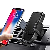 Easy One-Hand Operating Car Phone Holder,Automatic Locking System Universal Car Phone Mount,Gravity Automatic Cell Phone Car Holder Apply for 3-6 inch Screen Smartphone/Other Devices-Black