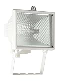 400 vatios Brilliant 96163/05 Tanko aplica exterior, metal/vidrio, R7s, 400 W, color blanco, 25 cm