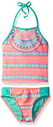 Breaking Waves Girls' One in A Medallion Tankini Swimsuit