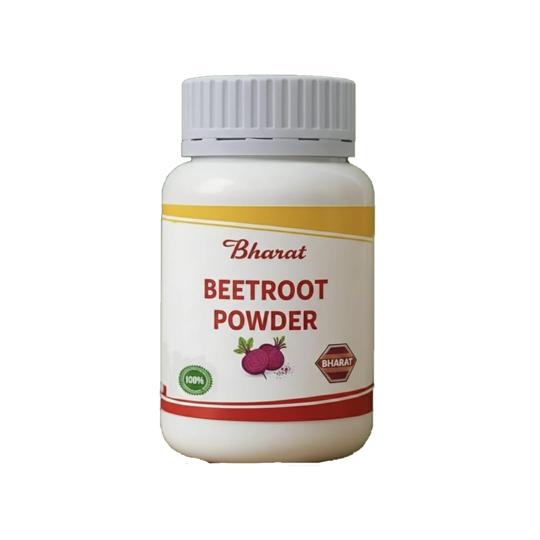 Bharat Beetroot Powder 100g – 100% Pure Chukandar Powder, Natural Superfood, Rich in Nitrates & Antioxidants, Ideal for Juice, Smoothies, Shakes & Face Packs-image-5
