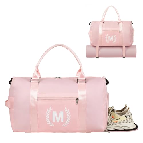 Gym Bag for Women Girls, Birthday Chrismas Gifts for Women Teen Girls Kids，Duffle Bag for Trave with Shoes Compartment, Overnight Weekender bag，Personal Present Gift for Daughter Niece Mom Friends