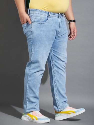 Image of Bigbanana Plus Size Men's Regular Fit Light Wash Jeans