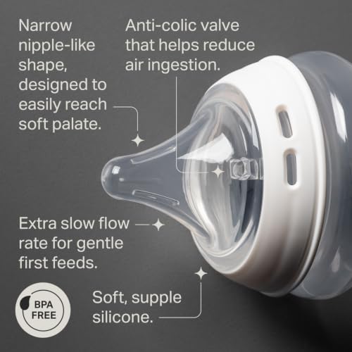 Image of Tommee Tippee Newborn Baby Bottles, Triangular Nipples, 0m+, 5oz