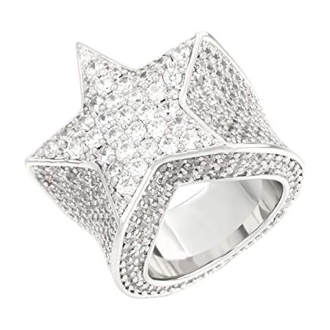 TRIPOD JEWELRY Iced Out Star Ring Cover