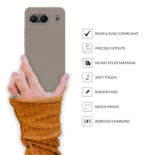Image of SPRIG Compatible with OnePlus Nord 4 Premium SilkTone Back Cover Drop Tested Shock Proof Mobile Case for Men, Women, Boys and Girls with Camera Protection (Light Brown)