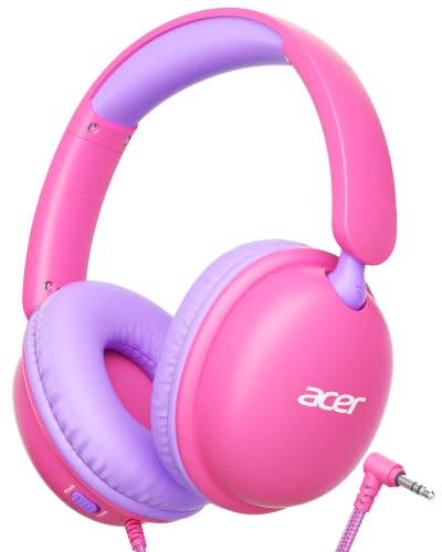 Image of Acer OHW355 Kids Headphones with Cord for School,Over Ear Wired Headphones