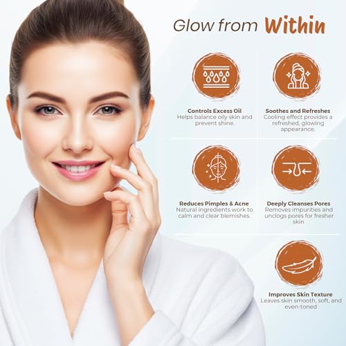 Image of Nisha sandal Multani Mitti for Face 100g | Fuller's Earth Powder | Natural Oil Control, Acne & Tan Removal | Skin Brightening Face Pack