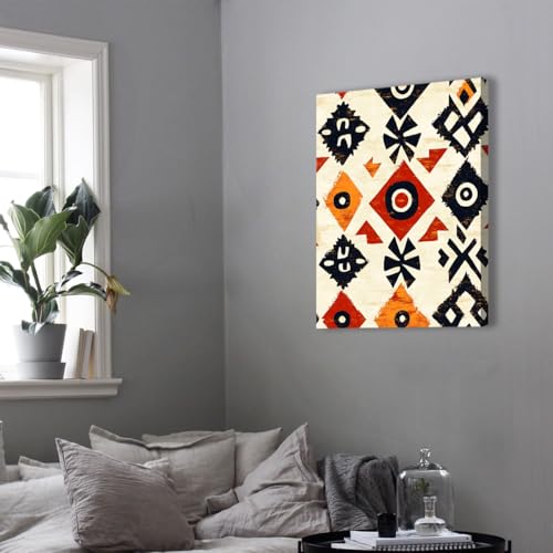 Peinture murale à motifs ethniques pour un bureau inspirant - 4