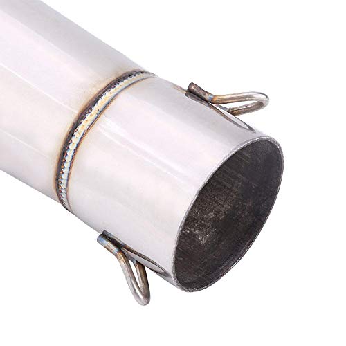 Silenciador de Escape de Motocicleta de Acero Inoxidable de 51 mm, Conversi¨®n de Silenciador de Escape de Motocicleta del Silenciador de Escape para Motocicleta Atv Modificaci¨®n de Motocicleta