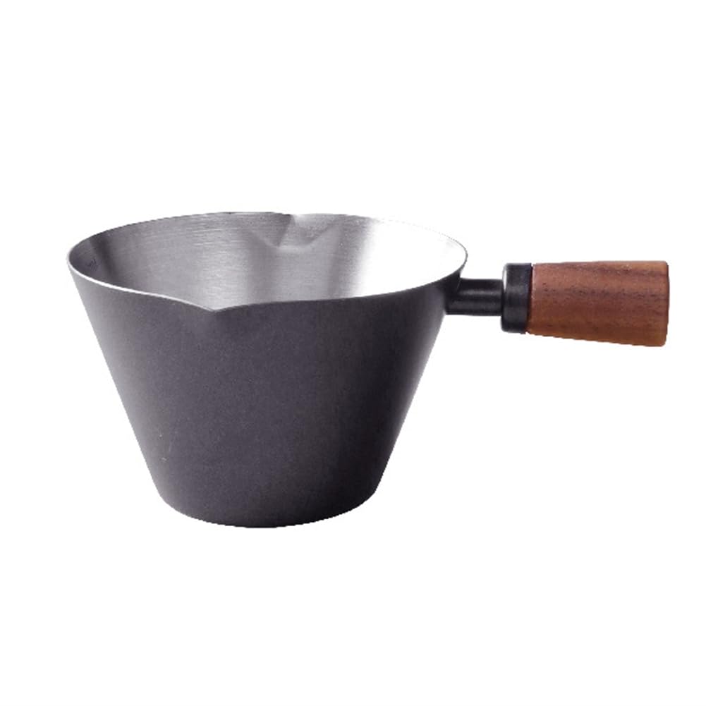 CTRLZS 90ml Stainless Steel Measuring Cup Espresso Cups Small Coffee Milk Pitcher Jug Espresso Shot Cup Measure Kitchen Black