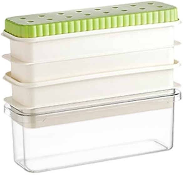 Large Ice Cubes Maker Tray Space Saving Refrigerator Storage Box Plastic Ice Ball Molds For Cocktails And Beverages
